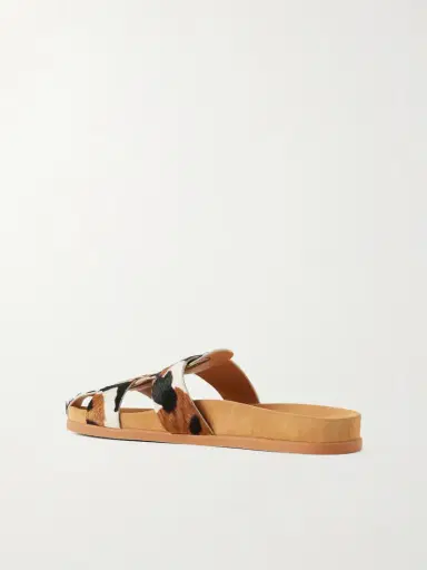 Ancient Greek Sandals Skafi Cow-print Calf Hair Sandals | Thumbnail 3 Ancient Greek Sandals Skafi Cow-print Calf Hair Sandals | Thumbnail 3