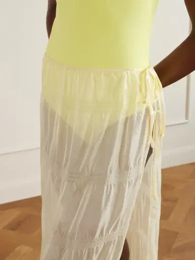 Kiki de Montparnasse Smocked Silk-blend Maxi Skirt | Thumbnail 4 Kiki de Montparnasse Smocked Silk-blend Maxi Skirt | Thumbnail 4