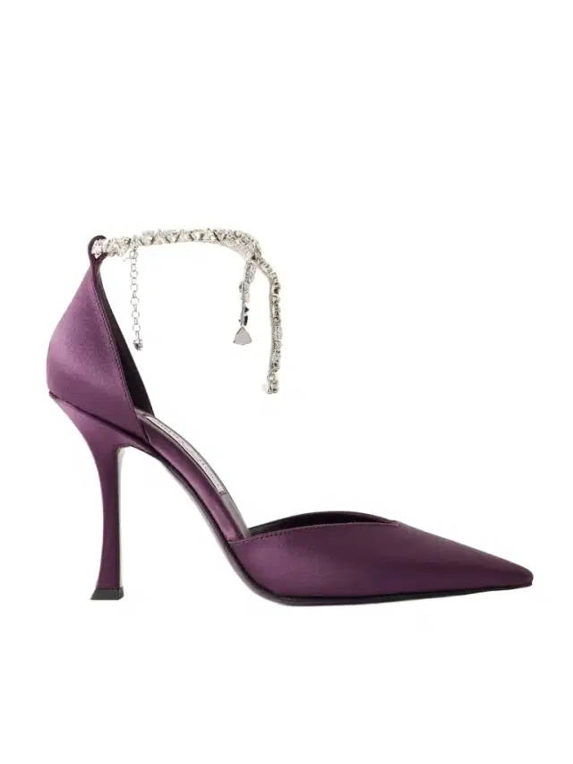 Stevie 100 Crystal-embellished Satin Pumps