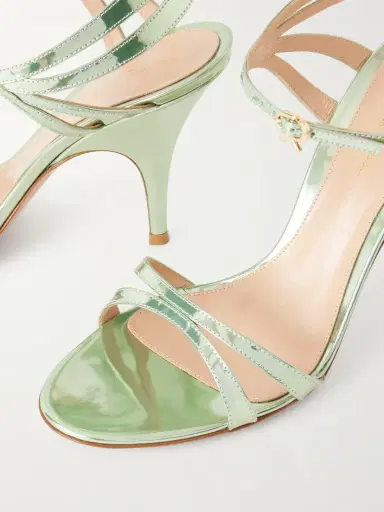 Gianvito Rossi 95 Mirrored-leather Sandals | Thumbnail 5