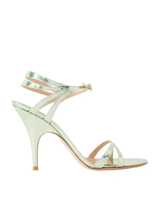 95 Mirrored-leather Sandals