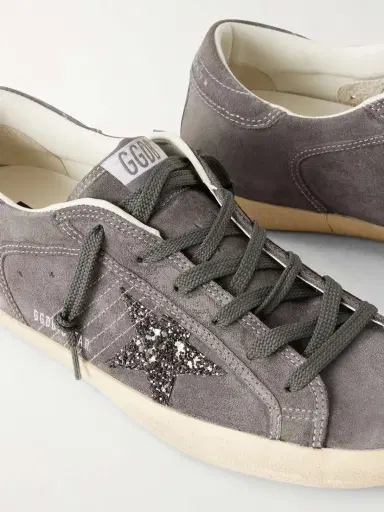 Golden Goose Super Star Appliquéd Suede Sneakers | Thumbnail 5