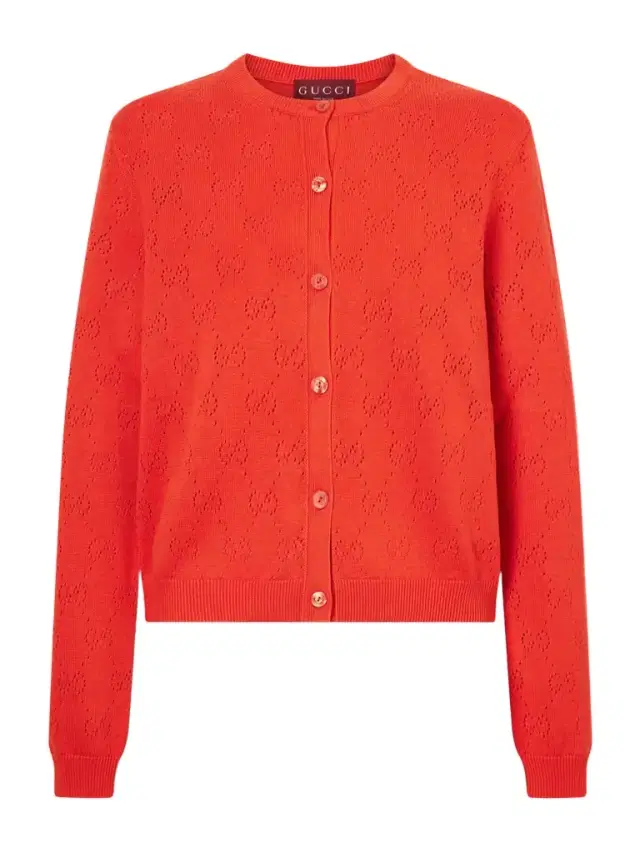 Perforated Silk-blend Cardigan