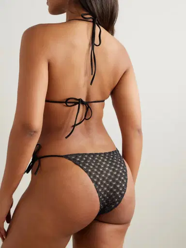 Missoni Metallic Crochet-knit Triangle Bikini | Thumbnail 3