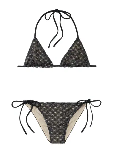 Missoni Metallic Crochet-knit Triangle Bikini | Thumbnail 1