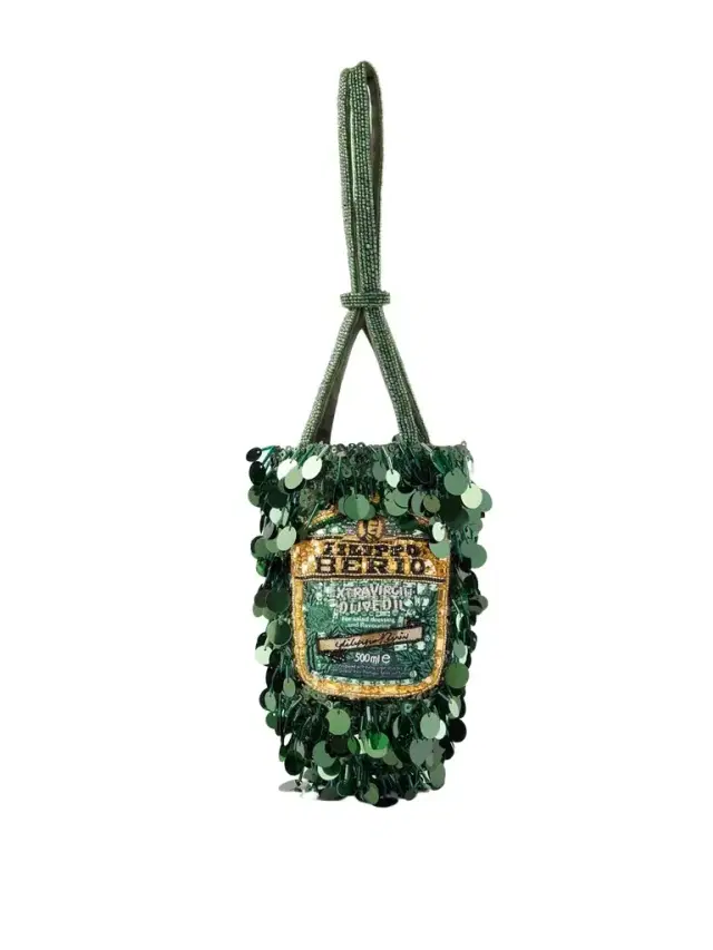 Filippo Berio Mini Embellished Satin Bucket Bag