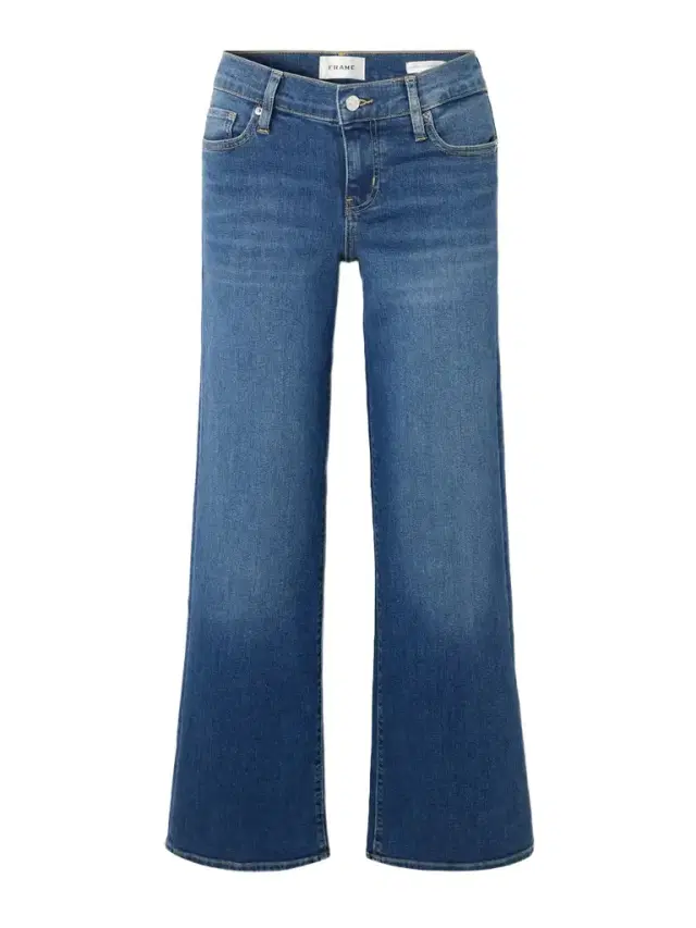 Le Slim Palazzo Low-rise Wide-leg Jeans
