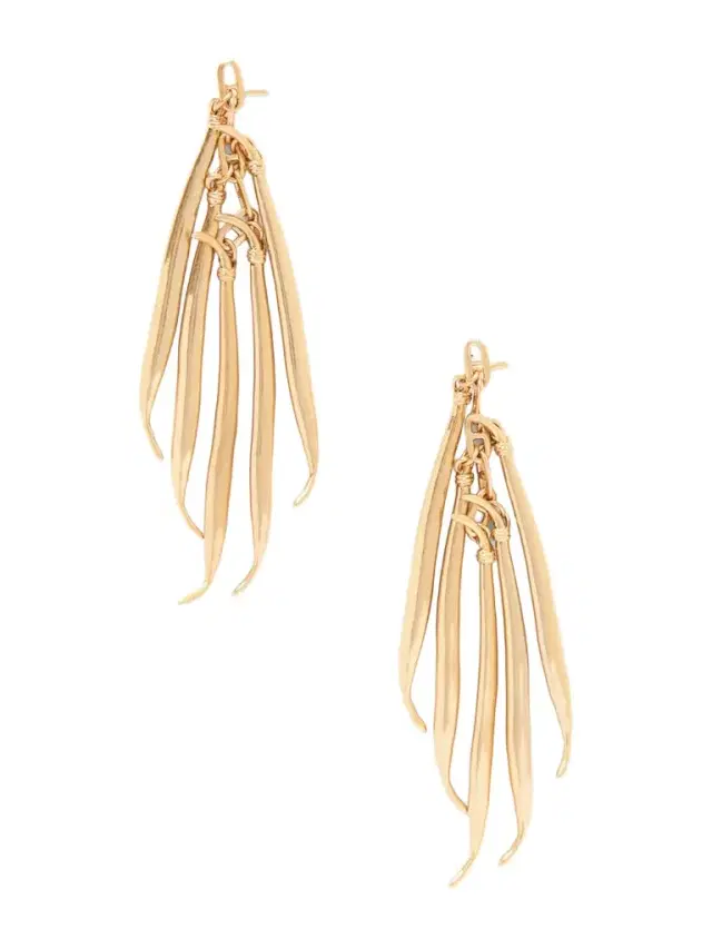 Les Boucles Haricots Gold-tone Earrings