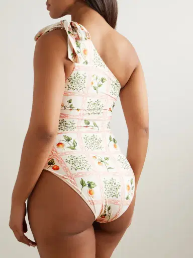Agua by Agua Bendita Remedios One-shoulder Printed Recycled Swimsuit | Thumbnail 3 Agua by Agua Bendita Remedios One-shoulder Printed Recycled Swimsuit | Thumbnail 3
