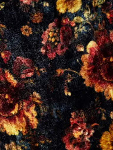 R13 Floral-print Velvet Midi Dress | Thumbnail 4