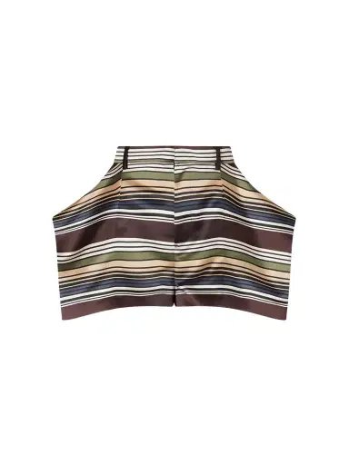 Sacai Striped Satin Shorts | Thumbnail 1 Sacai Striped Satin Shorts | Thumbnail 1