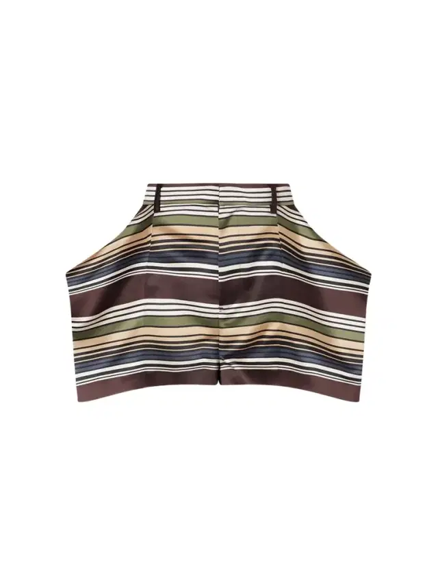 Striped Satin Shorts