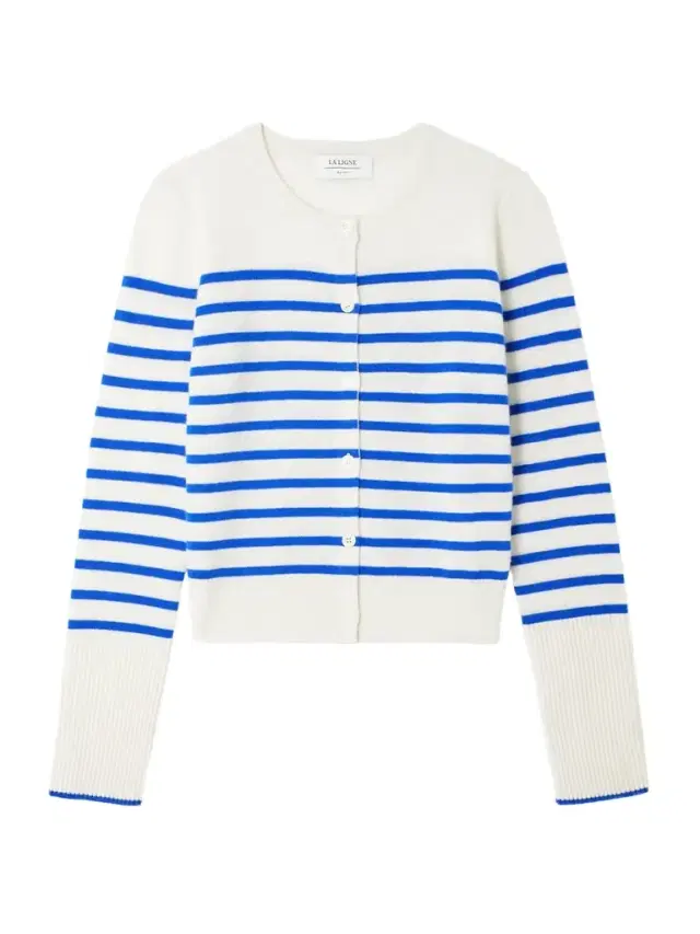 Striped Lean Lines Cashmere Cardigan