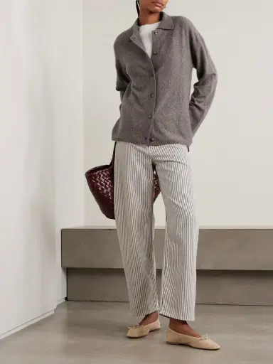 La Ligne Marilyn Pinstriped High-rise Straight-leg Jeans | Thumbnail 2