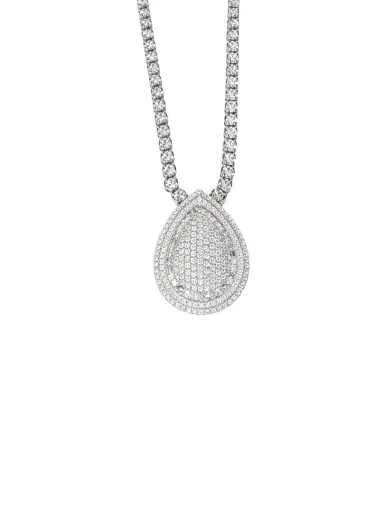 Wish Fine Jewelry 2.23ct Diamond 18K Gold Pear Bezel Pendant | Thumbnail 2 Wish Fine Jewelry 2.23ct Diamond 18K Gold Pear Bezel Pendant | Thumbnail 2