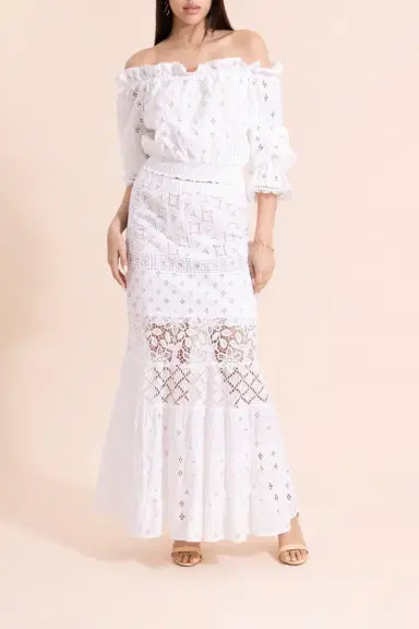 TEMPTATION POSITANO Artemisia Skirt - Bianco | Thumbnail 2