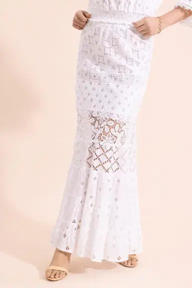 TEMPTATION POSITANO Artemisia Skirt - Bianco | Thumbnail 3