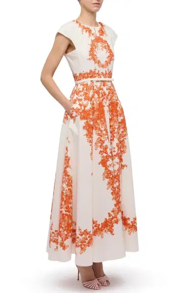 Giambattista Valli Cap Sleeve Floral Maxi Dress | Thumbnail 3