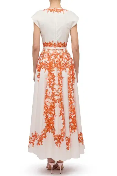 Giambattista Valli Cap Sleeve Floral Maxi Dress | Thumbnail 4