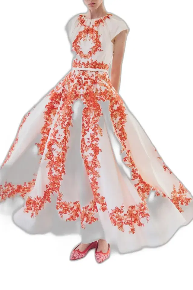 Cap Sleeve Floral Maxi Dress
