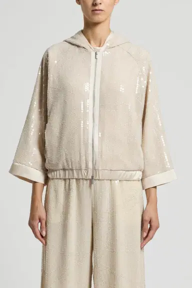 PESERICO Embroidered Zip Up Jacket | Thumbnail 2