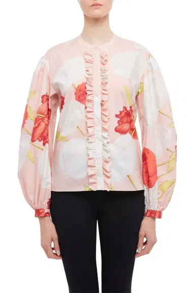 Giambattista Valli Long Sleeve Blossoms Blouse | Thumbnail 2