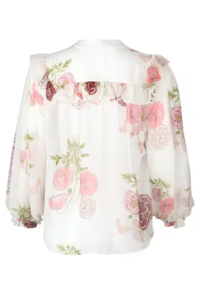 Giambattista Valli Long Sleeve Floral Blouse | Thumbnail 4