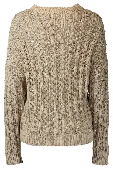 PESERICO Round Neck Sequin Sweater | Thumbnail 6