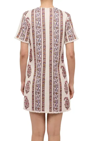 Giambattista Valli Short Sleeve Paisley Mini Dress | Thumbnail 3