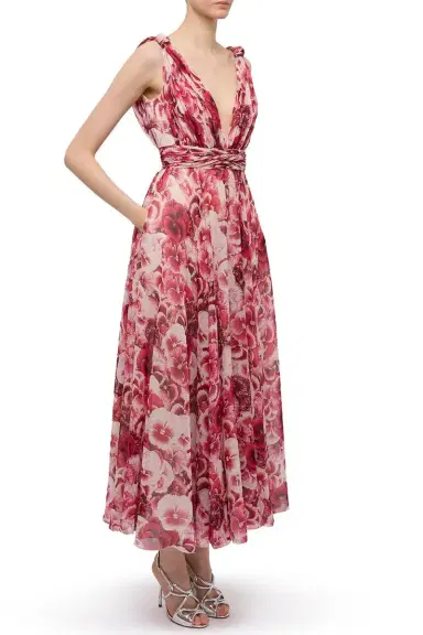 Giambattista Valli Sleeveless Pansies Dress | Thumbnail 3