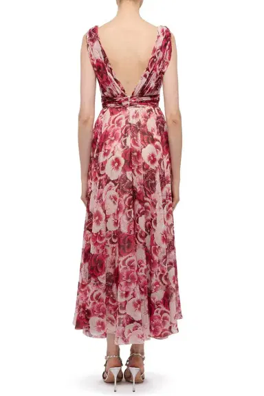 Giambattista Valli Sleeveless Pansies Dress | Thumbnail 4