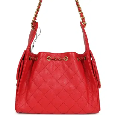 Chanel Chanel Small 25 Hobo Bag Dark Red Caviar Antique Gold Hardware | Thumbnail 4 Chanel Chanel Small 25 Hobo Bag Dark Red Caviar Antique Gold Hardware | Thumbnail 4