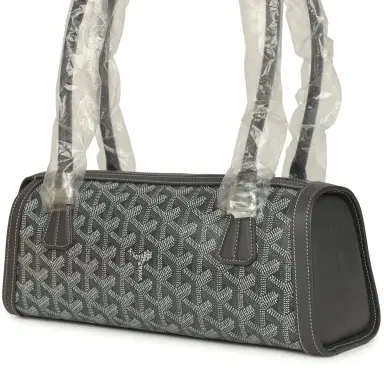 goyard Goyard Goyardine Canvas Bonbonnière Bag Grey Chevroches Calfskin Palladium Hardware | Thumbnail 3 goyard Goyard Goyardine Canvas Bonbonnière Bag Grey Chevroches Calfskin Palladium Hardware | Thumbnail 3