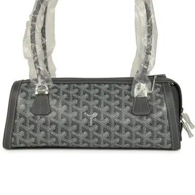 goyard Goyard Goyardine Canvas Bonbonnière Bag Grey Chevroches Calfskin Palladium Hardware | Thumbnail 6 goyard Goyard Goyardine Canvas Bonbonnière Bag Grey Chevroches Calfskin Palladium Hardware | Thumbnail 6