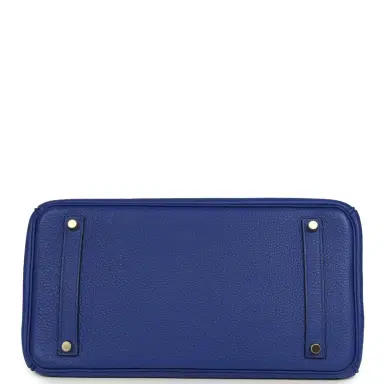 HERMÈS Hermes Birkin 35 Bleu Electric Togo Gold Hardware | Thumbnail 6 HERMÈS Hermes Birkin 35 Bleu Electric Togo Gold Hardware | Thumbnail 6
