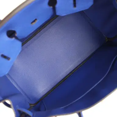 HERMÈS Hermes Birkin 35 Bleu Electric Togo Gold Hardware | Thumbnail 8 HERMÈS Hermes Birkin 35 Bleu Electric Togo Gold Hardware | Thumbnail 8