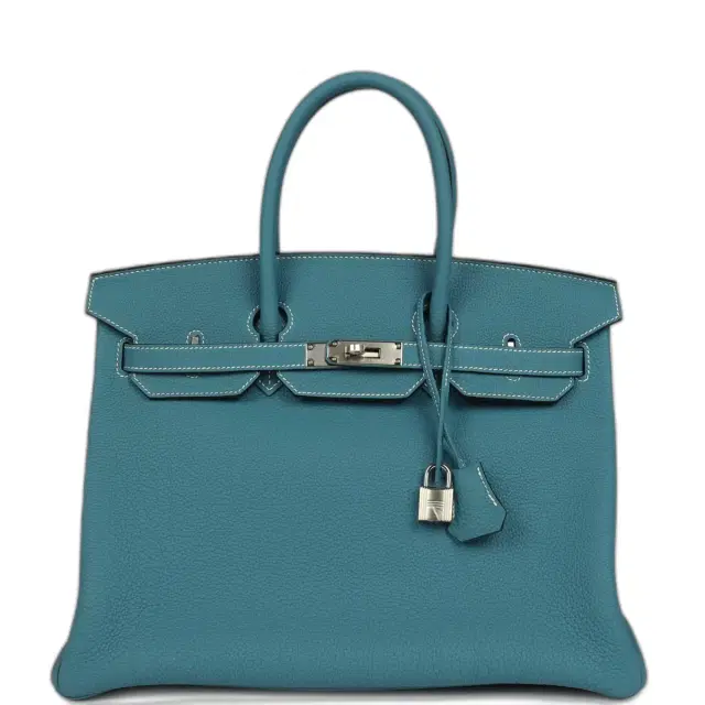 Hermes Birkin 35 Blue Jean Togo Palladium Hardware Hermes Birkin 35 Blue Jean Togo Palladium Hardware
