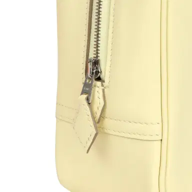 HERMÈS Hermes Mini Plume 21 Bag Jaune Milton Swift Palladium Hardware | Thumbnail 6 HERMÈS Hermes Mini Plume 21 Bag Jaune Milton Swift Palladium Hardware | Thumbnail 6