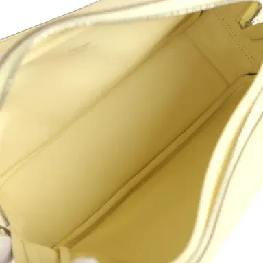 HERMÈS Hermes Mini Plume 21 Bag Jaune Milton Swift Palladium Hardware | Thumbnail 8 HERMÈS Hermes Mini Plume 21 Bag Jaune Milton Swift Palladium Hardware | Thumbnail 8