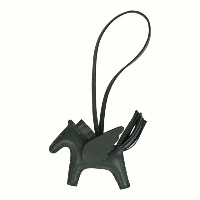 hermes Hermes Rodeo Bag Charm PM Vert Mangrove Milo Lambskin