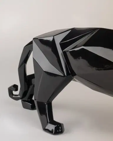 Lladro Origami Black Panther Sculpture | Thumbnail 3