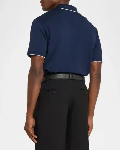 Giorgio Armani Men's Tipped Polo Shirt | Thumbnail 2