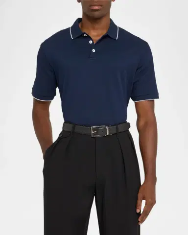 Giorgio Armani Men's Tipped Polo Shirt | Thumbnail 3
