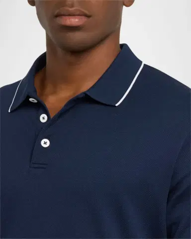 Giorgio Armani Men's Tipped Polo Shirt | Thumbnail 4