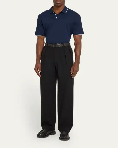 Giorgio Armani Men's Tipped Polo Shirt | Thumbnail 6