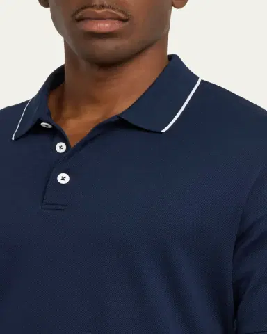 Giorgio Armani Men's Tipped Polo Shirt | Thumbnail 9
