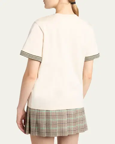 Moncler Short-Sleeve T-Shirt | Thumbnail 3 Moncler Short-Sleeve T-Shirt | Thumbnail 3