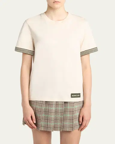 Moncler Short-Sleeve T-Shirt | Thumbnail 4 Moncler Short-Sleeve T-Shirt | Thumbnail 4