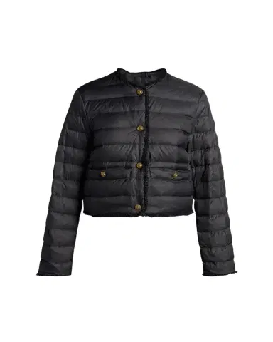 Moncler Fleurs Bouclé-Trim Short Down Jacket | Thumbnail 1