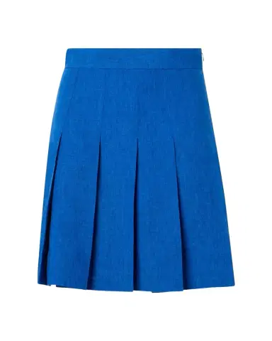 Akris Pleated Linen Mini Skirt | Thumbnail 1